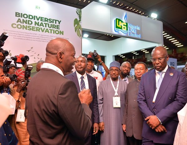 Sylva, Barkindo, Kyari Visit NLNG Exhibition Stand at NOG 2022