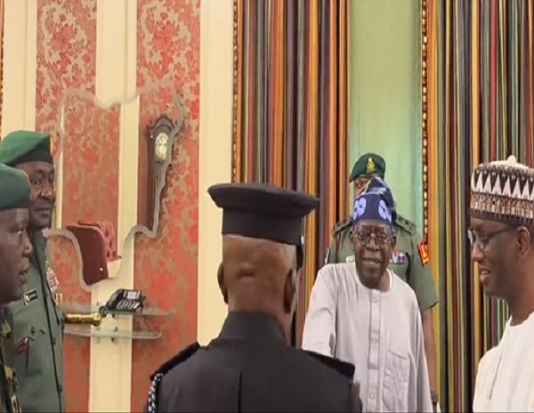 Tinubu meets Service Chiefs, IGP with NSA