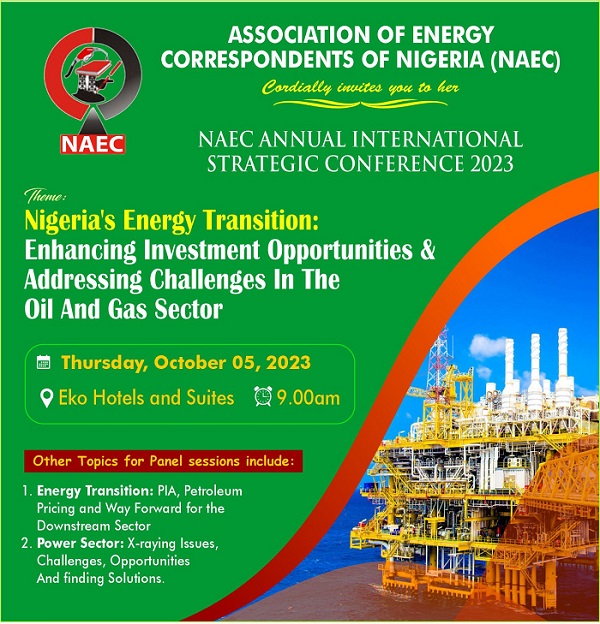Energy Ministers, Kyari, Komolafe, Aduda, Others to Lead Discussion at NAEC Conference