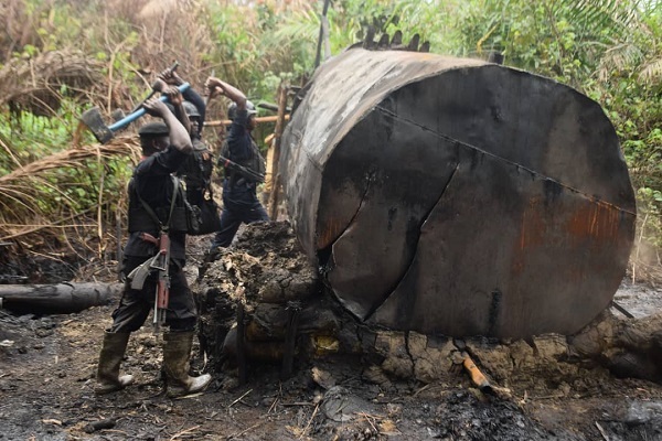 NSCDC Antivandal Uncovers Artisanal Refinery in Rivers Community