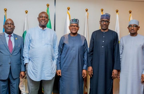 Lokpobiri Hosts Crucial Meeting with Dangote, NMDPRA, NUPRC, NNPC over Issues on Refinery