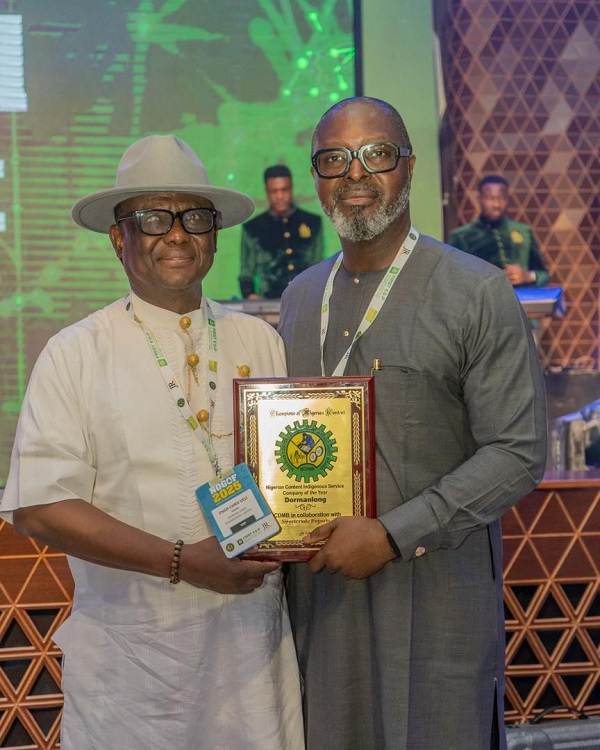 Dorman Long Awarded Nigerian Content Indigenous Service Company of the at NOGOF